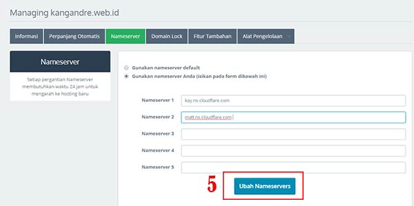 nameserver registrar domain 