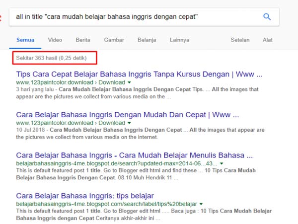  Riset Keyword Untuk Persaingan