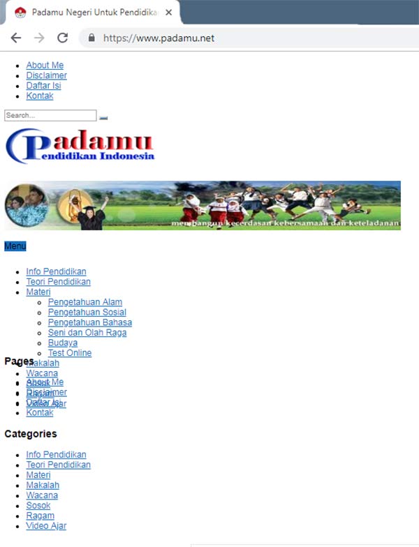 Tampilan Blog WordPress Yang Berantakan Blog WordPress Berantakan
