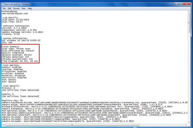 hasil scan Luceq ransomware