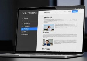 table of contents website
